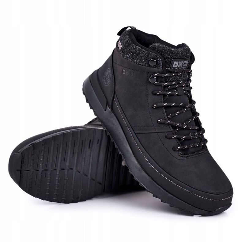 Încălțăminte de trekking pentru bărbați Big Star Outdoor Black GG174563 negru 1