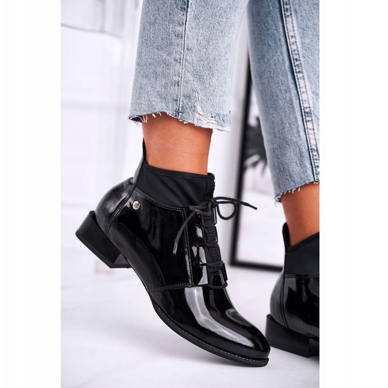 Cizme de Damă Piele Maciejka Negru 04744-01 2