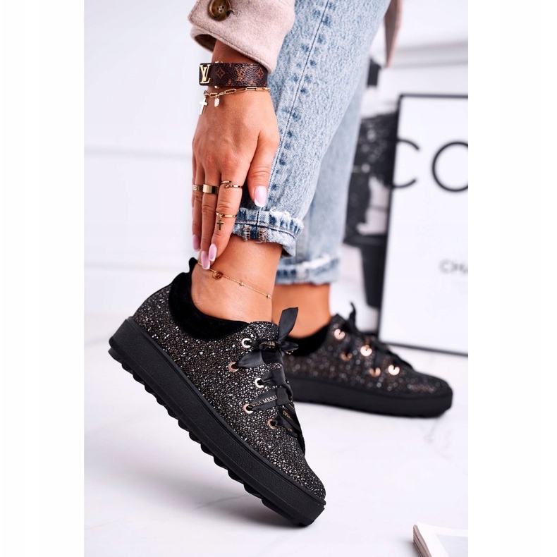 Adidași pentru femei Piele elegantă Laura Messi Negru 2045 1