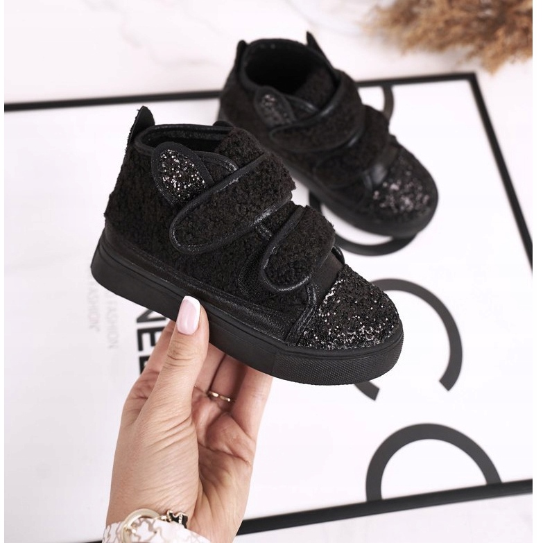 FRROCK Adidași pentru copii High Warm Black Clifford negru 1