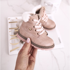 EVE Cizme pentru copii cu căldură caldă Maestro roz 2