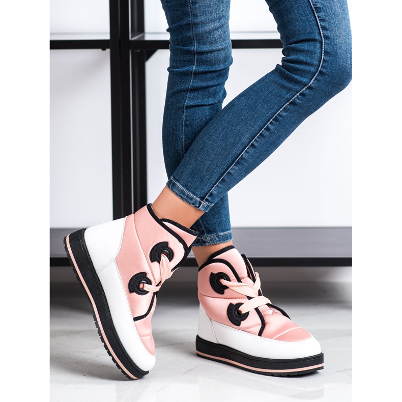 SHELOVET Cizme de zăpadă la modă roz 1