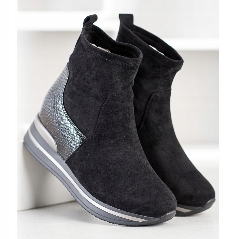 Gogo Cizme cu pană negru 2 Gogo Cizme cu pană negru 2