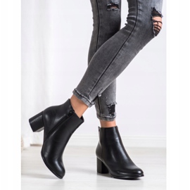 J. Star Cizme calde cu piele ecologică negru 1