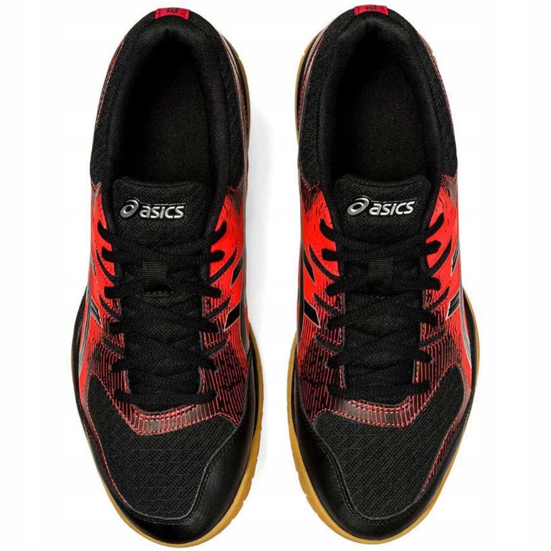 Pantofi de volei pentru bărbați Asics Gel Rocket 9 negru-roșu 1071A030 003 1