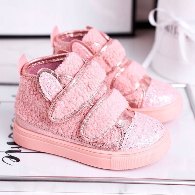 FRROCK Adidași pentru copii High Warm Pink Clifford roz 1