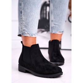 Cizme negre Shaggy negre pentru femei negru 2