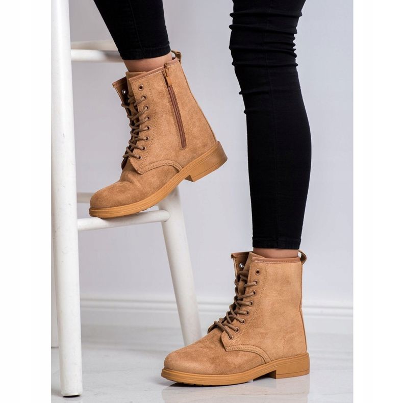 Emaks Trappers din piele de căprioară maro 2