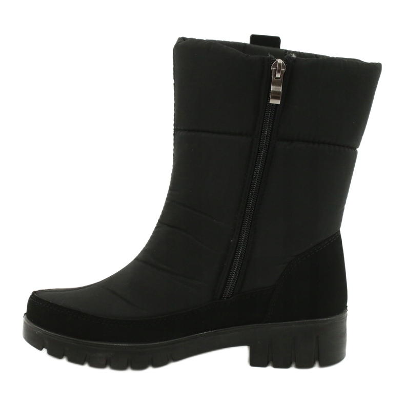 Cizme de zăpadă din blană ușoară Progress 20-09 negru 1