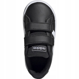 Pantofi pentru copii Adidas Grand Court I alb-negru EF0117 1