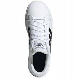 Încălțăminte pentru copii adidas Grand Court K alb și negru EF0103 1