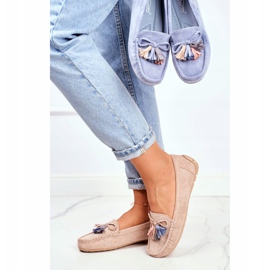 Evento Mocasini de damă Suede 20PB35-2003 Bej Donna Mia 1