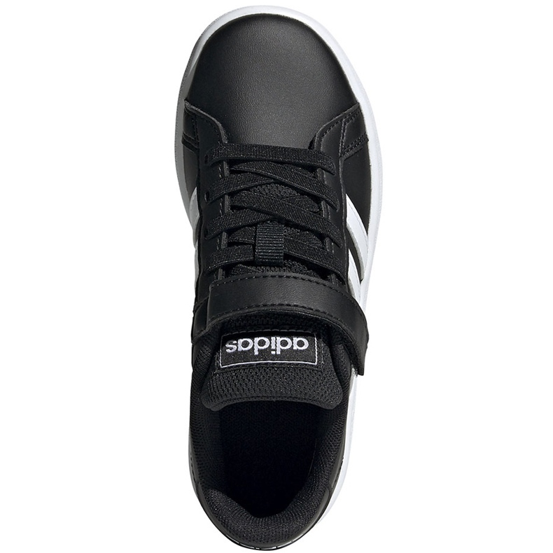 Pantofi copii Adidas Grand Court C negru și alb EF0108 1