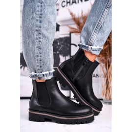 Cizme negre pentru femei Cizme Jodhpur, Stiletto negru 1