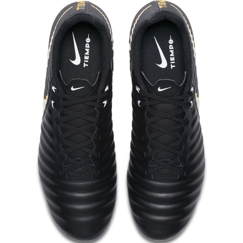 Ghete fotbal Nike Tiempo Ligera Iv Fg 897744 002 negru negru 1