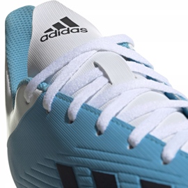 Ghete de fotbal adidas X 19.4 FxG albastru și alb F35378 1