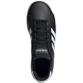 Pantofi copii Adidas Grand Court K negru și alb EF0102 1