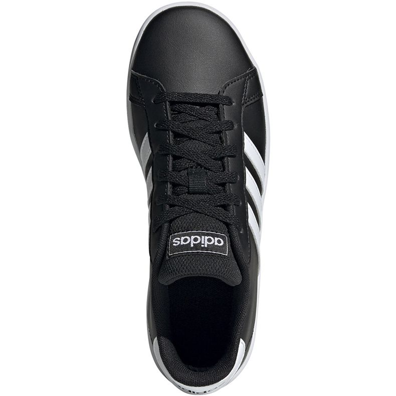 Pantofi copii Adidas Grand Court K negru și alb EF0102 1