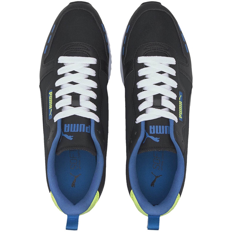 Încălțăminte pentru bărbați Puma R78 Neon black 373203 01 negru 1