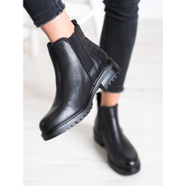 Super Me Cizme negre Jodhpur Snake Print negru 2 Super Me Cizme negre Jodhpur Snake Print negru 2