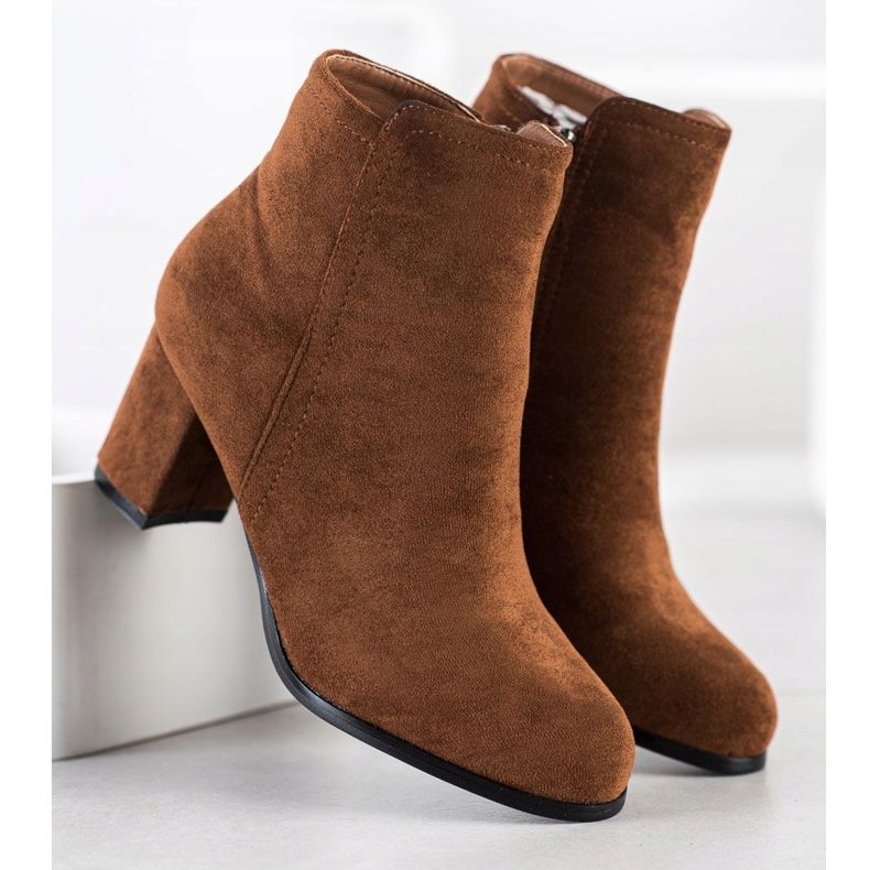 Wilady Cizme de cămilă la modă maro multicolor 2