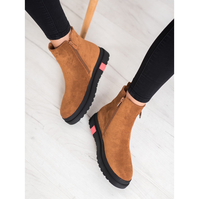 Seastar Cizme pe platforma neagră maro 1 Seastar Cizme pe platforma neagră maro 1