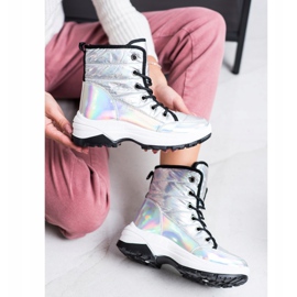 SHELOVET Cizme de zăpadă Holo confortabile alb multicolor 1 SHELOVET Cizme de zăpadă Holo confortabile alb multicolor 1