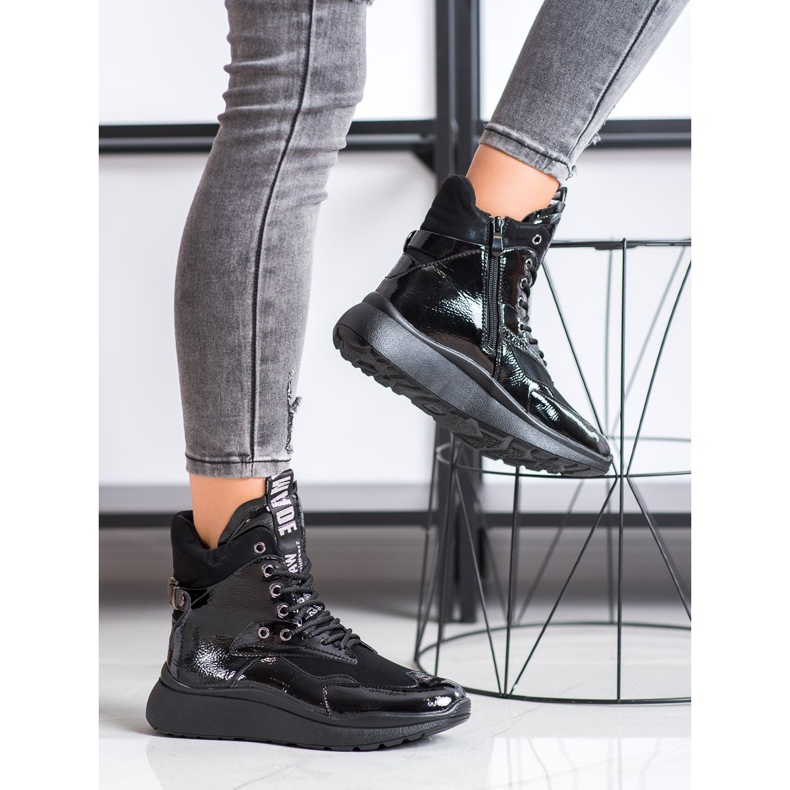 SHELOVET Ghete sport cu izolație negru 1 SHELOVET Ghete sport cu izolație negru 1