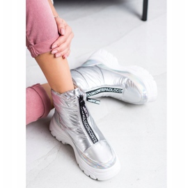 SHELOVET Cizme de zăpadă pe glisor argint 1 SHELOVET Cizme de zăpadă pe glisor argint 1