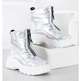 SHELOVET Cizme de zăpadă pe glisor argint 2 SHELOVET Cizme de zăpadă pe glisor argint 2