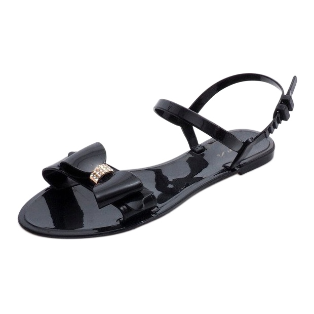 Sandale din cauciuc negru PT7-1 1