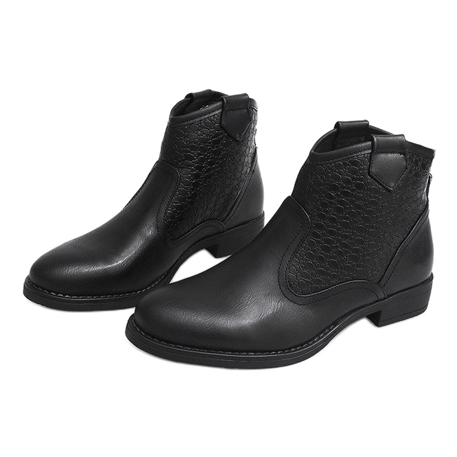 Încălțăminte scăzută Cowboy Boots 248-PA Negru 1