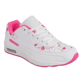Flori XT-18 Adidași albi roz 1