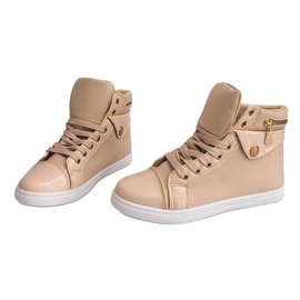 Adidași de top R-216 Bej 1
