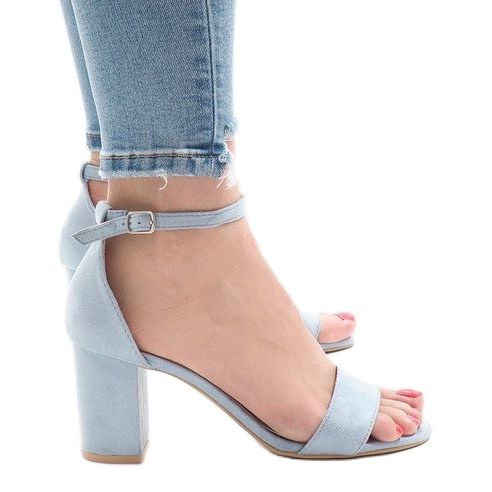 Sandale cu toc albastru 5102 1