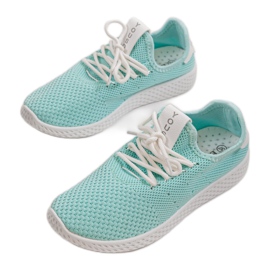 Pantofi sport alunecați H935-6 verzi verde 1