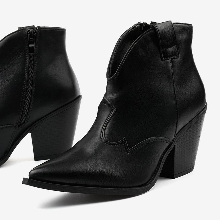 Cizme de cowboy pentru femei negre Pretender negru 1