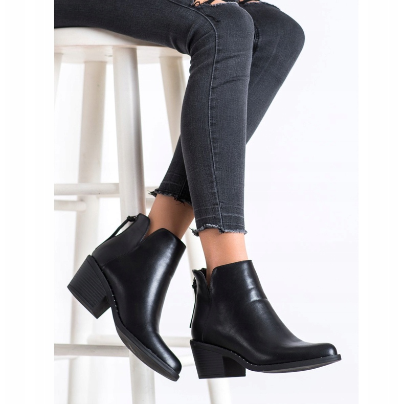 Kayla Cizme confortabile din piele ecologică negru 1 Kayla Cizme confortabile din piele ecologică negru 1