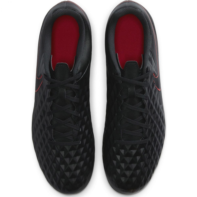 Pantofi de fotbal Nike Tiempo Legend 8 Club FG / MG M AT6107 060 negru, roșu, negru / argintiu negru 1