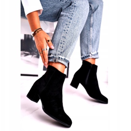 Cizme negre din piele de căprioară Sergio Leone BT528 negru 1