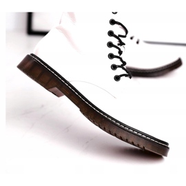 Evento Cizme pentru femei, cizme albe lăcuite 20BT35-3001 1