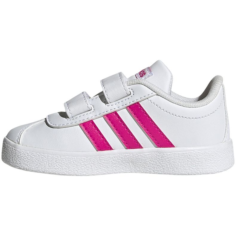Încălțăminte pentru copii adidas Vl Court 2.0 Cmf alb și roz EG3890 1