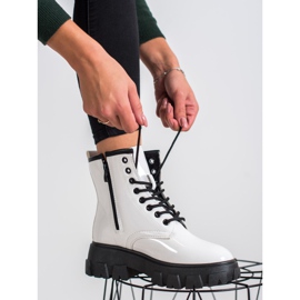 SHELOVET Trappers lacuit pe platformă alb 1