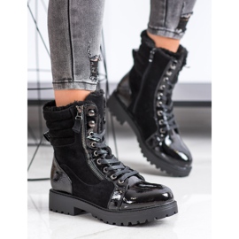 SHELOVET Trapperi elegante cu încălzire negru 2