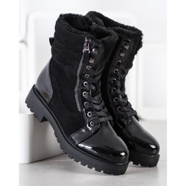 SHELOVET Trapperi elegante cu încălzire negru 1