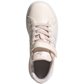 Pantofi Adidas Grand Court C Jr FW4937 ecru roz 1