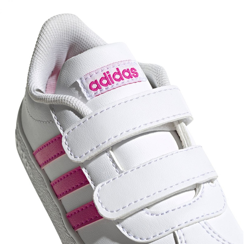 Pantofi Adidas Vl Court 2.0 Cmf Jr EG3890 alb roz 1