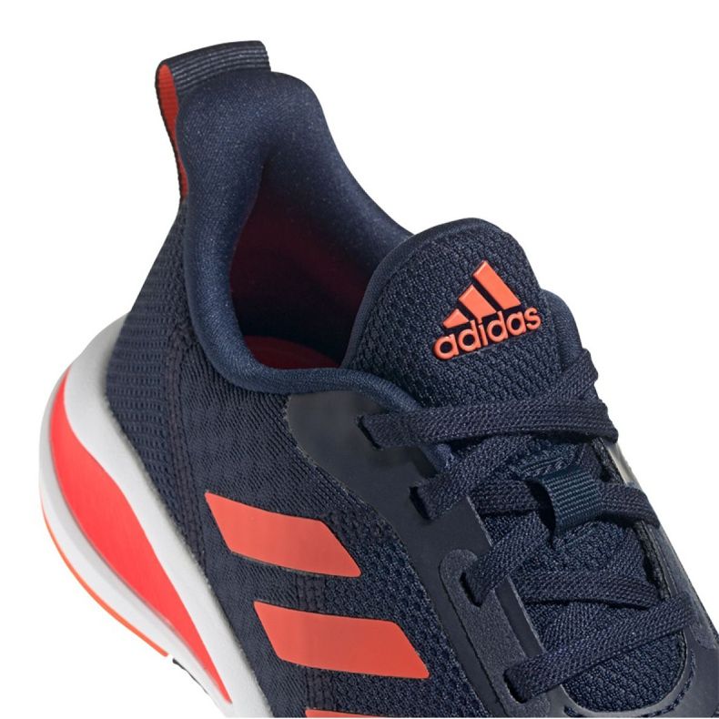 Pantofi de alergare adidas FortaRun Jr FV2601 alb albastru marin portocale 2