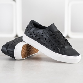 J. Star Adidași scăzuți cu stele negru 1