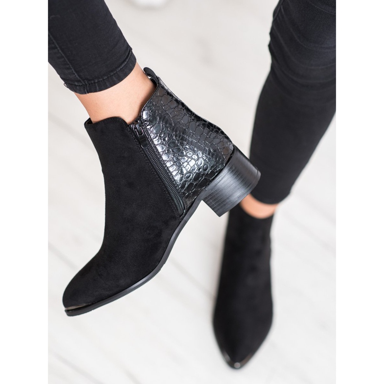 Kayla Cizme elegante pe un post jos negru 2